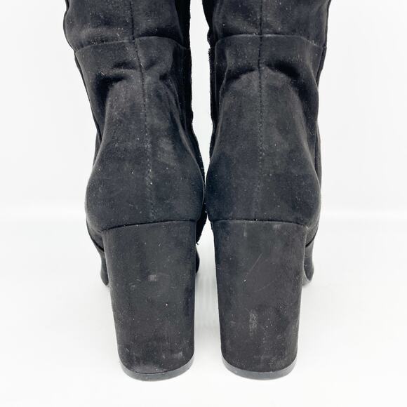 Kenneth Cole Reaction Women's Corie Lace Heeled Boots Black Suede Size 9B - Picture 12 of 15